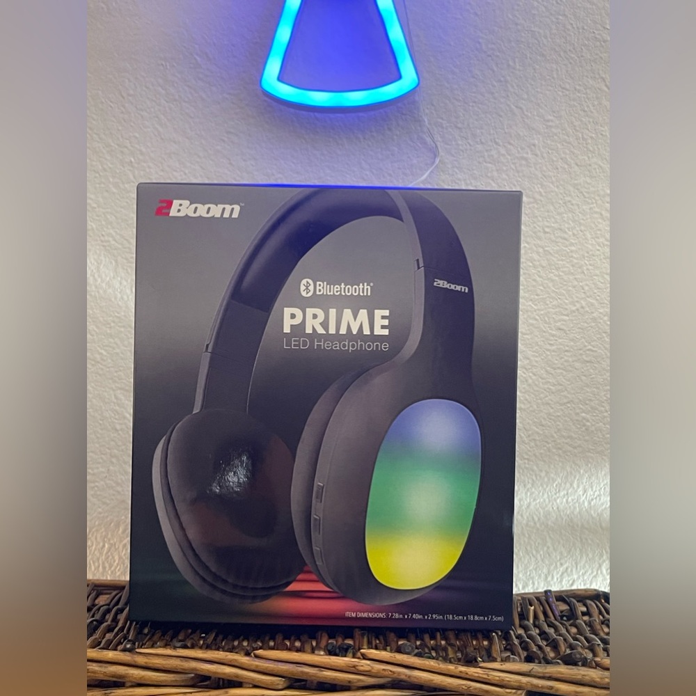 Rainbow LED headphones new in box